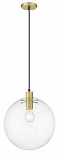 Light Prestige Puerto LP-004/1P L GD lampa wisząca zwis 1x50W E27 złota / transparentna | Wpisz kod: LP21 w koszyku