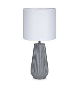 Lampa lampka oprawa stołowa Markslojd Nicci 1x40W E14 szary / biały 106449 - wysyłka w 24h