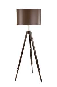 Lamkur Theo 36199 lampa stojąca podłogowa 1x60W E27 czarna/brązowa