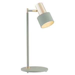 Argon Doria 4276 lampa lampka biurkowa kreślarska stołowa szkolna nowoczesna reflektor 1x15W E27 zielony/złoty
