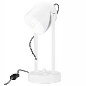 Lamkur Suri 42015 lampa stołowa lampka 1x60W E27 biała/czarna
