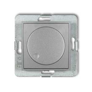 Regulator oświetlenia przyciskowo-obrotowego Karlik Icon 7IRO-1 elektroniczny srebrny metalik