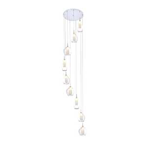 Azzardo Amber Milano AZ3102 lampa wisząca zwis 9x40W G9 transparentny/chrom - Negocjuj cenę