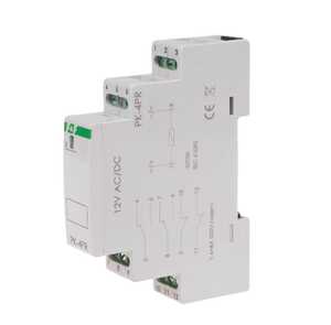 Przekaźnik elektromagnetyczny F&F PK-4PR-12V 4x8A 2NO/NC + 2NC 12V AC/DC monostabilny na szynę DIN