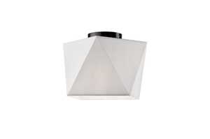 Lamkur Carla 33396 plafon lampa sufitowa 1x60W E27 biały/czarny