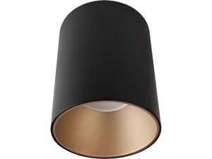 Nowodvorski Eye Tone 8931 plafon lampa sufitowa natynkowa okrągła tuba oprawa spot 1x10W GU10 LED czarny/złoty