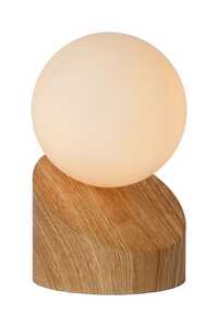 Lucide Len 45561/01/72 lampa stołowa lampka 1x5W G9 jasno drewniana / opal