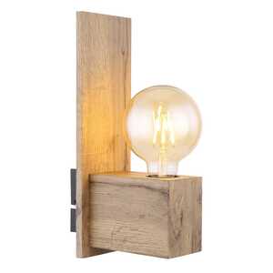 Globo Erna 15655W kinkiet lampa ścienna 1x60W E27 drewniany