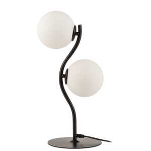 Sigma Vena 50367 lampa stołowa lampka 2x12W G9 czarna/biała