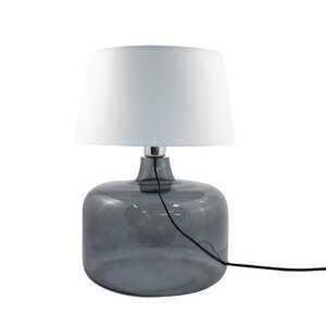 Zuma Line Batumi 5530WH lampa stołowa lampka 1x40W E27 biała/grafitowa