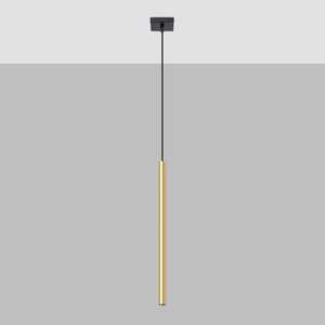 Sollux Pastelo SL.1195 lampa wisząca zwis nowoczesna sopel rurka tuba 1x8W G9 złota/czarna