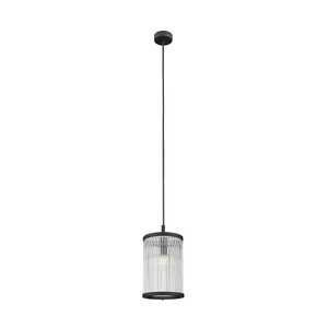 Zuma Line Sergio P0528-01F-P7AC lampa wisząca zwis nowoczesna elegancka 1x60W E14 czarna/transparentna