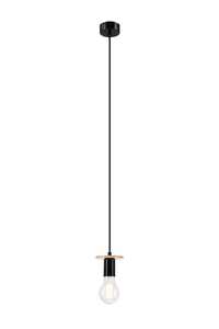 Lamkur Angelina 39534 lampa wisząca zwis 1x60W E27 czarna/brązowa