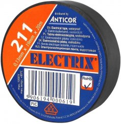 Taśma izolacyjna Anticor Electrix 211 PCV 19mmx20m czarna - wysyłka w 24h