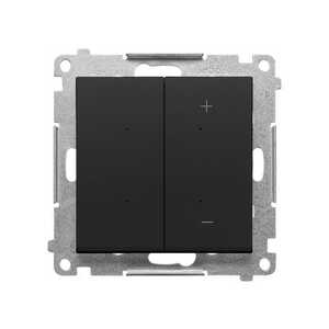 Ściemniacz Kontakt-Simon 55 TESL1W.01/149 DIMMER do LED ściemnialnych, klawiszowy moduł czarny mat