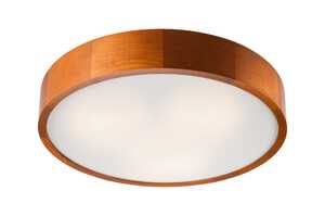 Lamkur Eveline 26961 plafon lampa sufitowa 3x60W E27 brązowy/biały