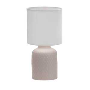 Candellux Iner 41-79879 lampa stołowa lampka 1x40W E14 beżowy/biały