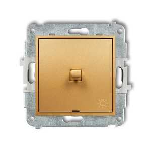 Łącznik zwierny światło Karlik Icon 29IWPUS-5 w stylu amerykańskim złoty