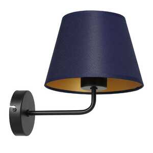 Luminex Arden 3576 kinkiet lampa ścienna 1x60W E27 czarny/niebieski/złoty