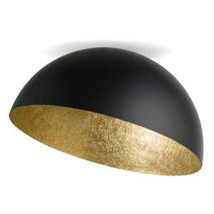 Sigma Sfera 32473 plafon lampa sufitowa 1x60W E27 czarny/złoty