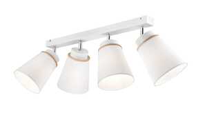 Lamkur Augustino 37578 plafon lampa sufitowa spot 4x60W E27 biały