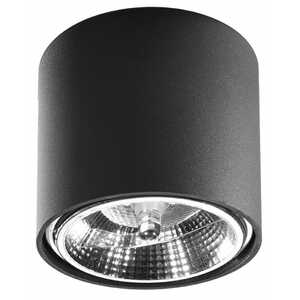 Sollux Tiube SL.0697 plafon lampa sufitowa 1x60W GU10 czarny