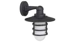 Rabalux Darrington 7677 kinkiet zewnętrzny lampa ścienna ogrodowa IP44 1x20W E27 czarny/biały