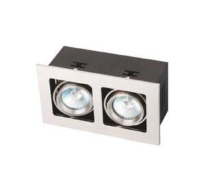 MAXlight Box II H0013 Oczko lampa oprawa wpuszczana downlight 2x50W GU5.3 12V chrom