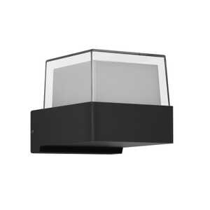 Italux Marti OWL-4642-4K kinkiet lampa ścienna ogrodowa IP54 1x5W LED 4000K 470Lm biały/czarny piaskowany
