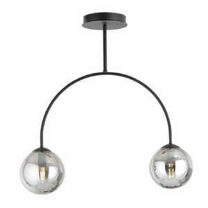 Emibig Archi 1287/2 plafon lampa sufitowa 2x10W E14 dymiony/czarny