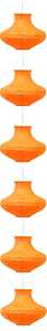 Candellux Griff 3494061-18 lampa wisząca zwis 6x40W E14 pomarańczowy