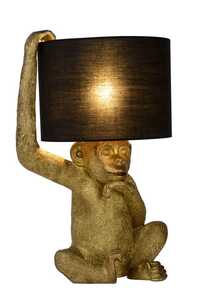 Lucide Chimp 10502/81/30 lampa stołowa lampka małpa szympans 1x40W E14 czarna
