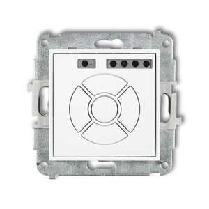 Sterownik roletowy Karlik Icon 25ISR-5 elektroniczny przycisk strefowy biały mat