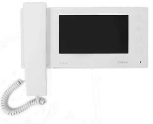 Monitor wideodomofonu F&F MK-06WF panoramiczny 7" dotykowy głośnomówiący z dodatkową słuchawką biały