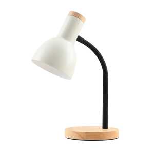 Italux Senza TB-37263-BG lampa biurkowa lampka 1x5W E27 drewno/biała