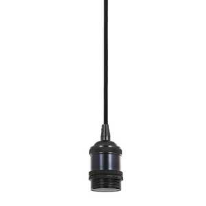 Italux Classo DS-M-034 MATT BLACK  lampa wisząca zwis 1x60W E27 czarna 