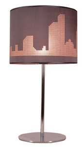 Candellux Manhattan 41-55029 lampa stołowa lampka 1x60W E27 brązowa