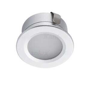 Oczko Kanlux Imber 23521 lampa sufitowa wpuszczana downlight 1x1W LED CW 12V IP65 srebrne