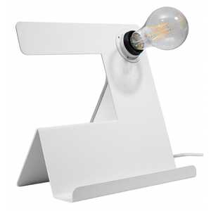 Sollux Incline SL.0668 lampa stołowa lampka 1x60W E27 biała