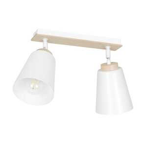 Emibig Atlas 724/2 plafon lampa sufitowa 2x15W E27 drewno/biały