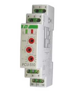 Przekaźnik czasowy 4-funkcyjny F&F PCU-510DUO 0,1s-576h 2x8A 2NO/NC 230V AC, 24V AC/DC na szynę DIN - wysyłka w 24h