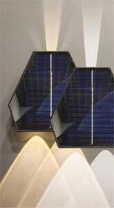 Oprawa solarna Lumax Solar LGS510CT kinkiet oprawa ścienna 3X1,5W 50LM 3.7VX1500 mAh CCT IP54 czarny - wysyłka w 24h