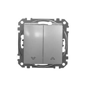 Przycisk żaluzjowy Schneider Sedna Design SDD113114 srebrne aluminium Design & Elements