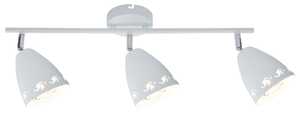 Listwa lampa sufitowa plafon spot Candellux Coty 3x40W E14 biały mat 93-67142