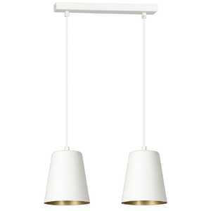 Emibig Milargo 414/2 lampa wisząca zwis 2x15W E27 biała/złota