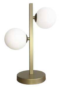 Candellux Kama 42-73433 lampa stołowa lampka 2x28W G9 miedziany/biały