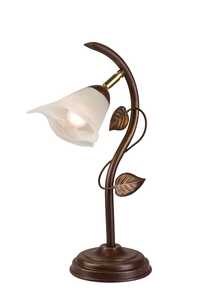 Lamkur Bluszcz 04921 lampa stołowa lampka 4x40W E14 brązowa/biała