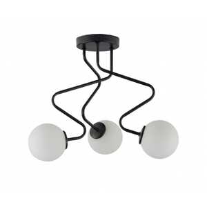 Sigma Zigzag 3 33293 plafon lampa sufitowa 3x12W G9 biały/czarny