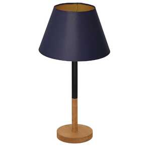 Luminex Table lamps 3758 Lampa stołowa lampka 1x60W E27 czarny/niebieski/naturalny/złoty