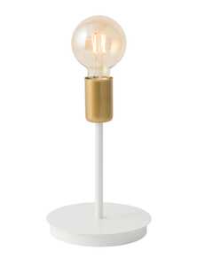 Sigma Gino 50317 lampa stołowa lampka 1x60W E27 biała/złota